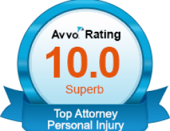 Avvo Rating 10.0 — Top Attorney Personal Injury